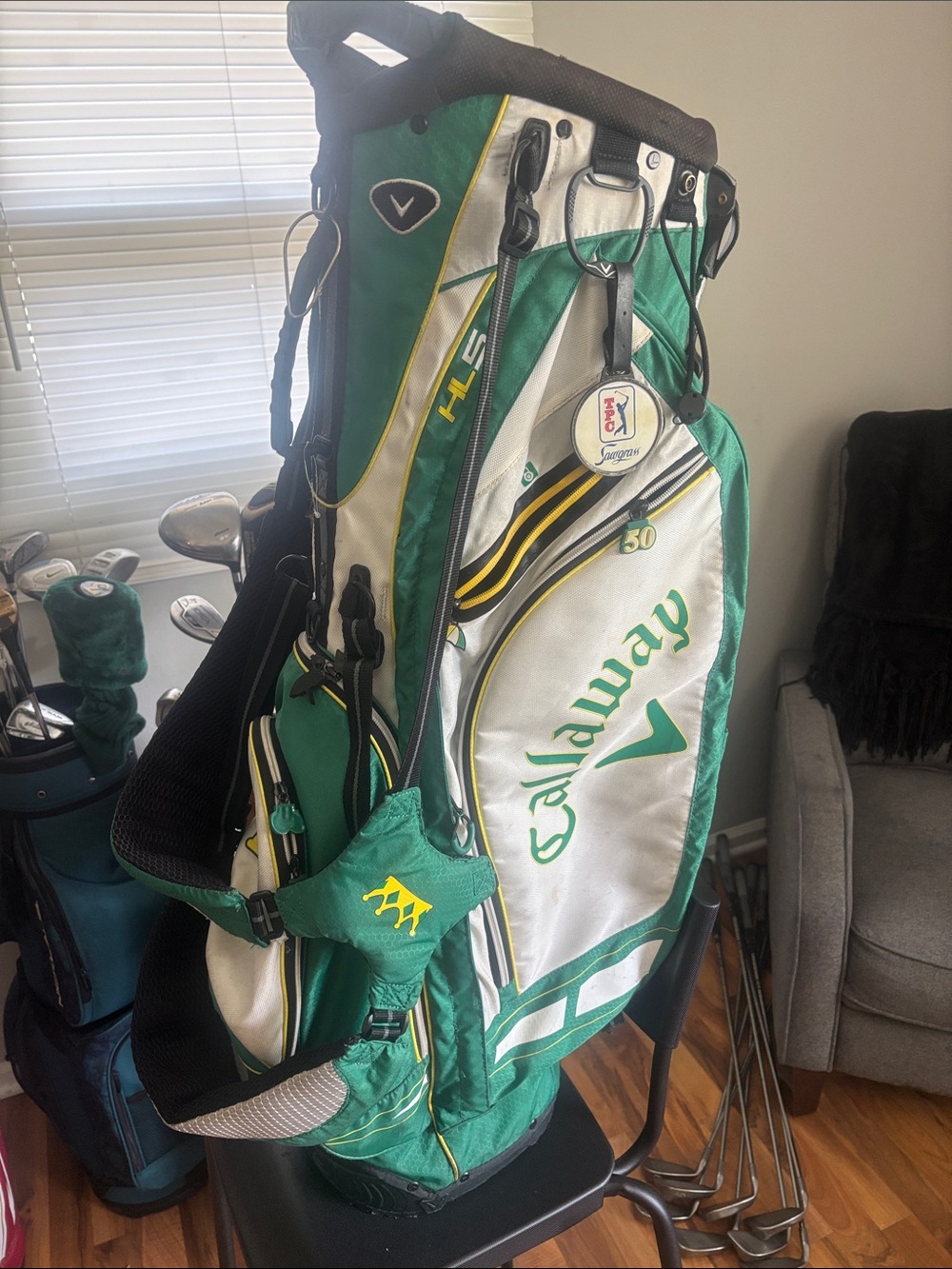 Callaway Green White and Yellow Men's Golf Stand Bag